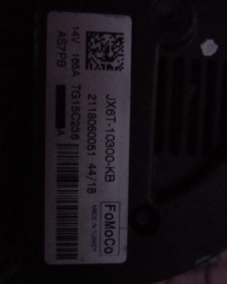 alternatore JX6T - 10300KB ford 1.5 tdci 2020