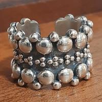 anello fede massiccia argento 925 uomo berbero