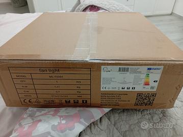 lampadario a led con ventola