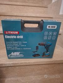 trapano a percussione mukins doppia batteria 120nm