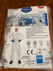 Tuta protettiva monouso