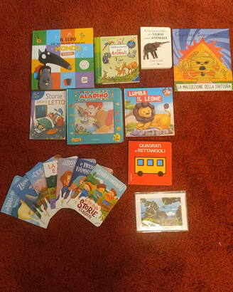 15 libri per bambini  +1 libro puzzle 