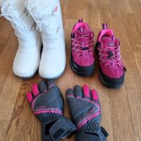 Doposci scarpe montagna e guanti sci