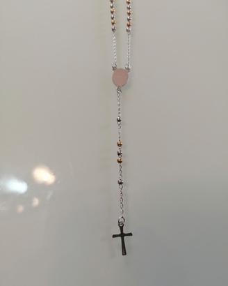 Collana uomo croce sottile