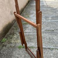 Sdraio da giardino/balcone legno e tessuto