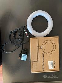 PNITRI Ring Light 6,3" per laptop videoconferenze 
