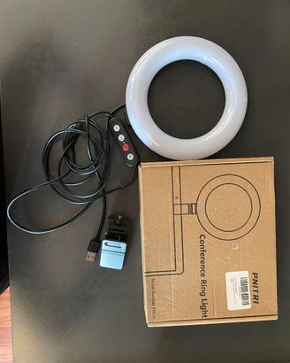 PNITRI Ring Light 6,3" per laptop videoconferenze 