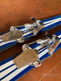 Sci Fischer anni 60 70 con attacchi Marker Rotamat