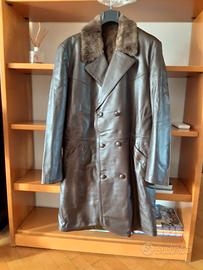 cappotto in pelle da uomo