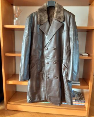 cappotto in pelle da uomo
