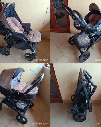 Passeggino trio CAM Dynamic colore tortora/nero 