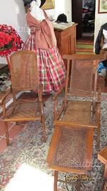 Sdraio chaise longue primi 900 inglesi rovere