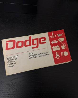 Uso e manutenzione Dodge