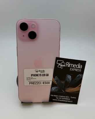 iPhone 15 128GB rosa usato garanzia 