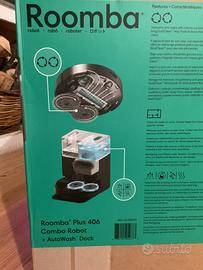 Roomba Plus 406 Combo Robot + AutoWash Dock NUOVO
