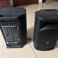 casse autoalimentate con mixer come da foto