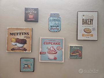 set 10 quadri da cucina marca lupia