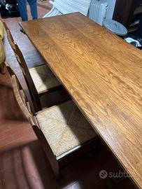 Tavolo fratino legno con sedie