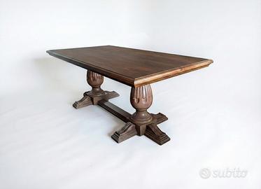 Tavolo in legno massiccio per sala, taverna