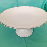 Alzatina in porcellana IchScherser bordo platino