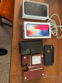 IPHONE X completo di cover