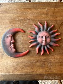 Decorazioni sole e luna da appendere