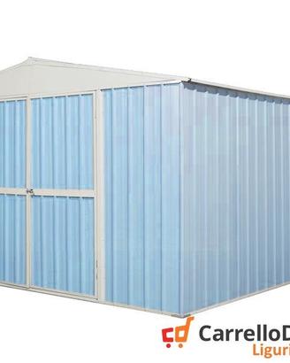 Box prefabbricato in acciaio 360x430cm azzurro
