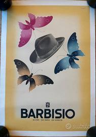 Poster vintage BARBISIO CAPPELLO E FARFALLE