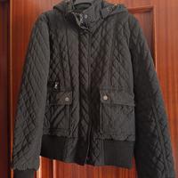 giubbotto bomber nero trapuntato invernale