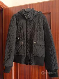 giubbotto bomber nero trapuntato invernale