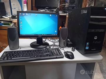 PC hp pavilion p6-2412 + laptop hp + monitor 17"