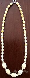 Collana di avorio chiusura in oro 750
