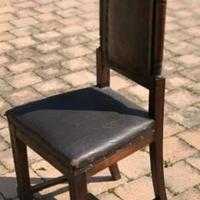 Antiche sedie in noce fine 1800