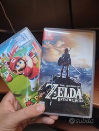 Nintendo switch+ 3 giochi+ cover + custodia da 