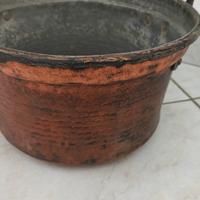 Tegame caldaia antica in Rame