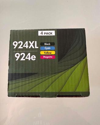 Cartucce 924XL con Chip per HP - Set 4 Colori 924e