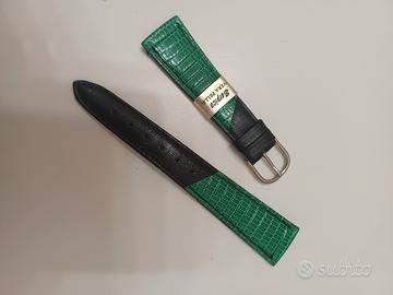 cinturino verde/ nero 20 mm