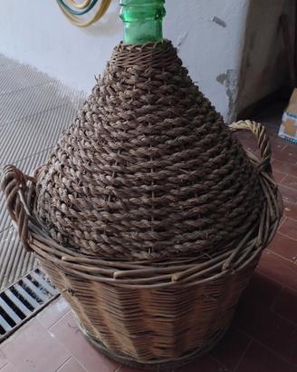 damigiana in vetro verde 54 litri