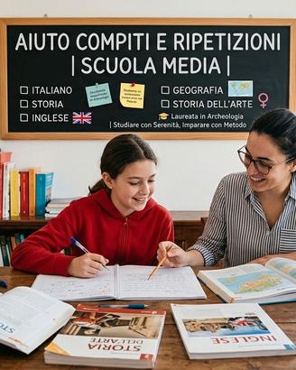 SUPPORTO COMPITI E RIPETIZIONI PER LA SCUOLA MEDIA