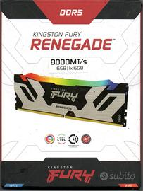 Ram X overclock  KINGSTON FURY ddr5 32gb DDR 8000