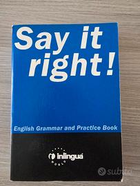 Libro di inglese (grammar and practice book)