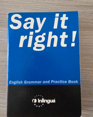Libro di inglese (grammar and practice book)