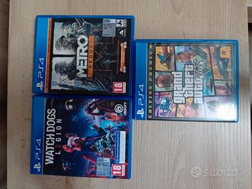 3 giochi ps4 gta5 metro redux,whatchdogs legion
