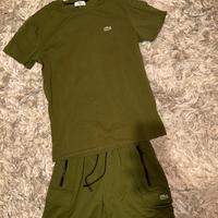 Completo lacoste verde militare