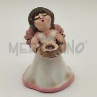 THUN ANGIOLETTO VEST BIANCO BORDO ROSA