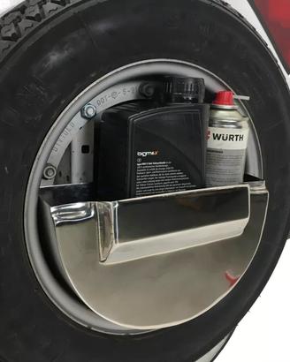 BOX PORTA OGGETTI VESPA PX DA RUOTA DI SCORTA ACCI