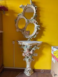 Specchio e Consolle barocca