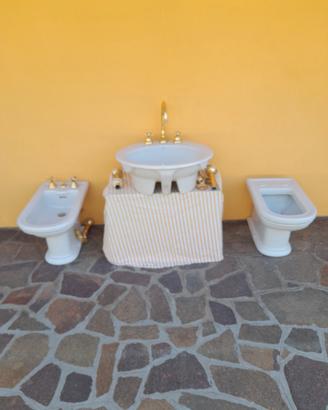 lavandino + wc + bidet
