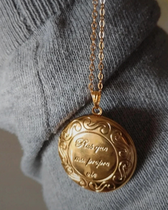 Medaglione Twilight collana Renesmee portafoto oro