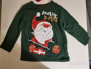 T-Shirt Maglietta Bambino 2 Anni Taglia 92 Christm
